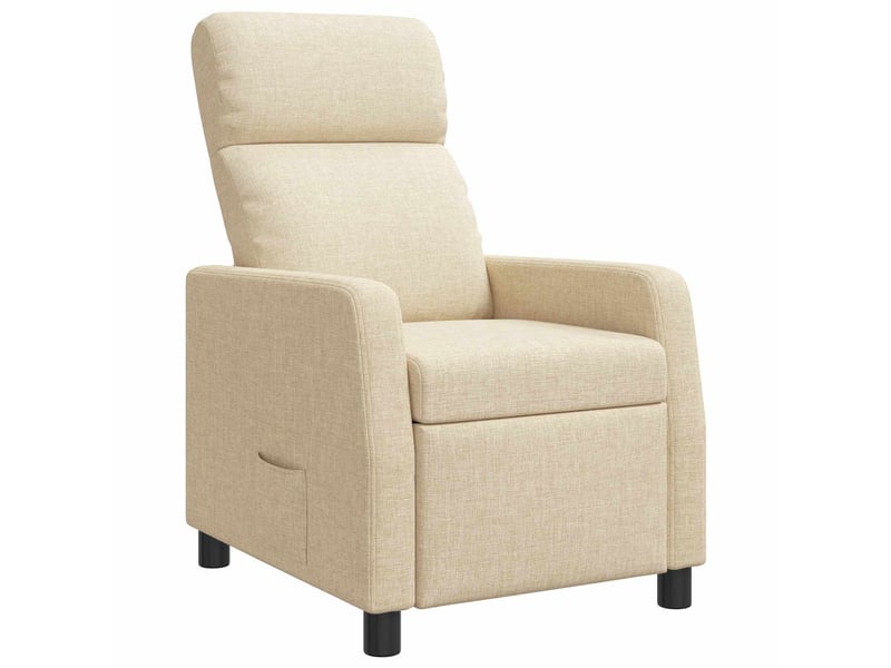  Vidaxl fauteuil inclinable crème tissu  - Conforama D