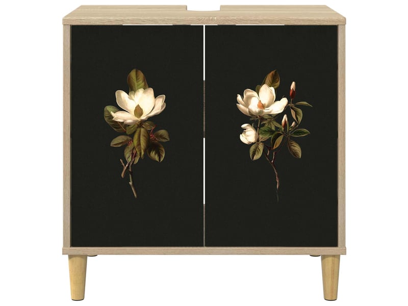  Armoire de salle de bain, meuble de rangement bremen sonoma 60x40x60 cm  - Conforama E