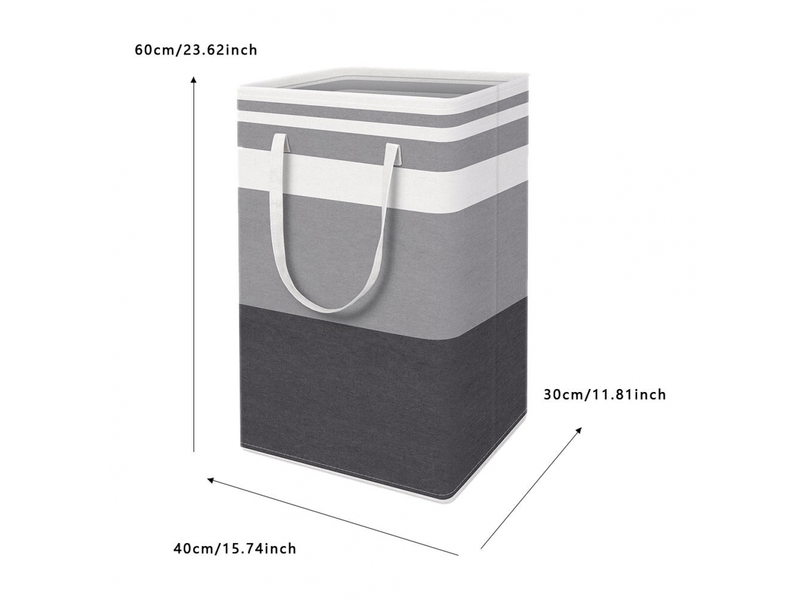  Panier à linge sale pliable de grande capacité (75 l), fabriqué en tissu oxford, avec poignées. Pour la salle de bain et le rangement du linge.  - Conforama A