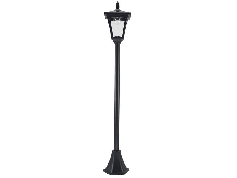  Lanterne solaire de jardin 18x18x160 cm led intégrée métal noir  - Conforama B