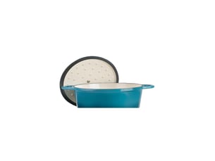 Lacor - cocotte ovale 29cm bleu  71709 -