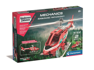 Coffret scientifique clementoni 50753 science  and  jeu - labo mécanique hélicoptère de secours