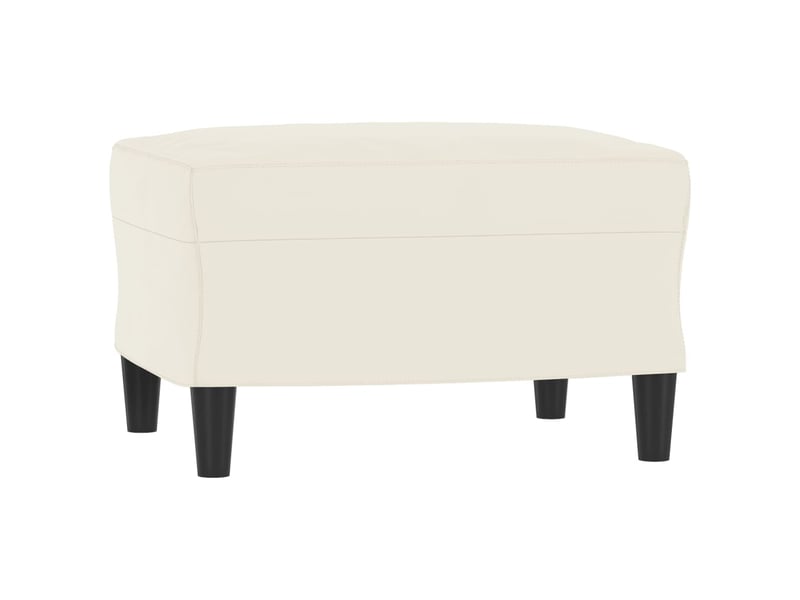  Vidaxl ensemble de canapés 3 pcs avec coussins crème velours  - Conforama E