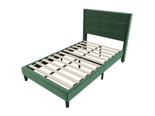 Lit simple 90x200 cm <strong>OKWISH</strong>  <strong></strong> coloris vert
