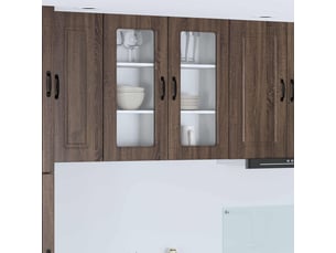 Meuble mural de cuisine | armoire de cuisine 2 pcs chêne brun shl9868