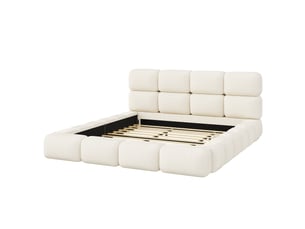 Lit simple 180x200 cm Morn Vibe coloris blanc