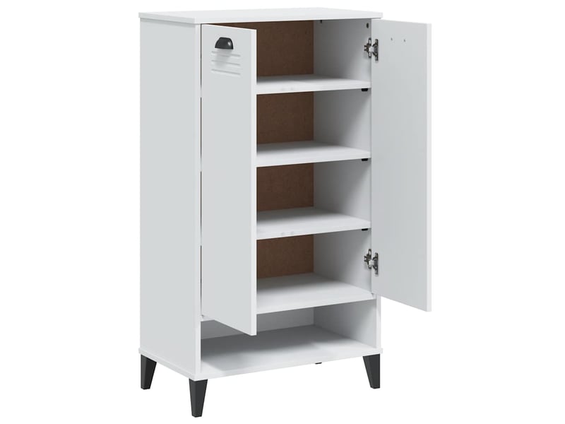  Meuble à chaussure, armoire à chaussures viken blanc bois d'ingénierie shl8454  - Conforama E