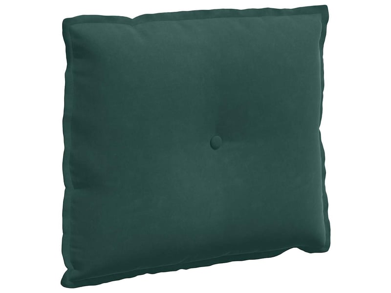Coussin de dos, coussin de dossier vert foncé 60 x 50 cm tissu en velours côtelé cf55096 - Conforama A