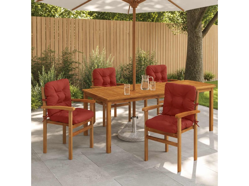  Lot de 4 coussins de chaise à dossier haut vianen cf59355  - Conforama B