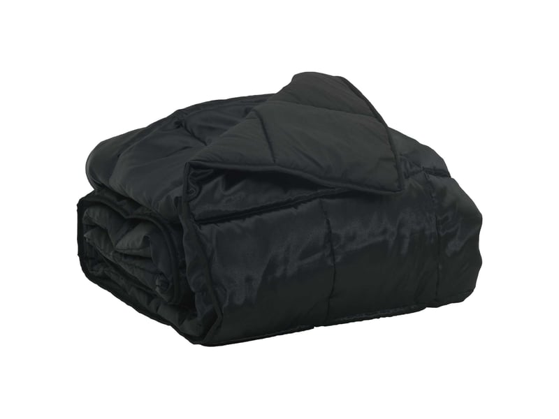  Duvet - couette d'été simple noir 155 x 220 cm satin et microfibre  - Conforama A