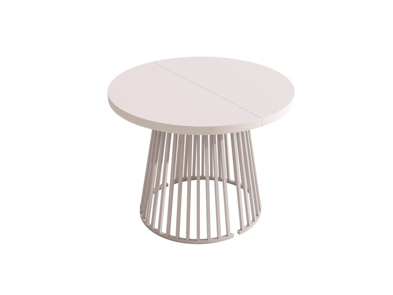  Table à manger extensible 100-138-176 x 100 cm, 4-8 personnes, plateau épais, cachemire Jamama eleni - Conforama R
