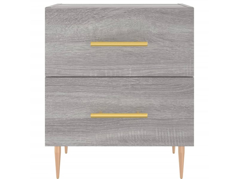  Lot de 2 tables de chevet - cabinet de chevet - table de nuit sonoma gris 40x35x47,5 cm  - Conforama E