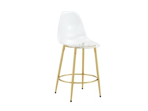 tabouret de bar  HAUSS SPOLE  - bicolore hauteur d'assise 66 cm vendu Par paire