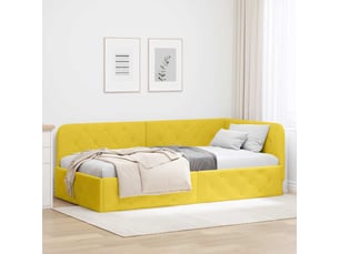 Lit simple 90x200 cm    coloris jaune