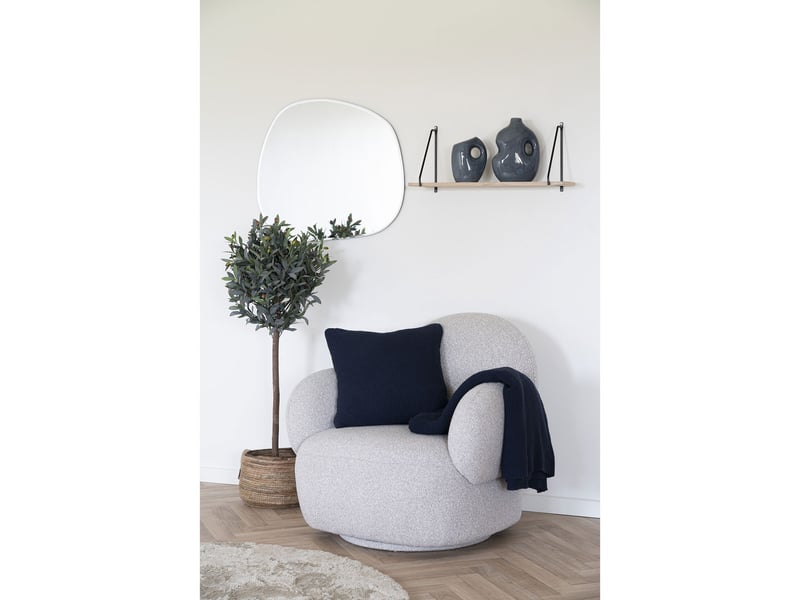  Plaid santos en coton riciclato bleu notte 130×170 cm  - Conforama C