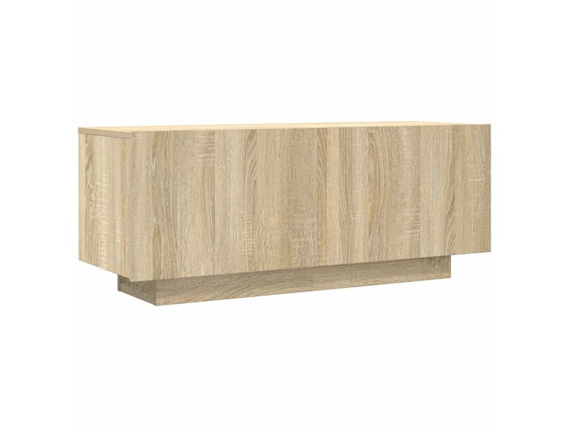  Meuble tv - banc tv - meuble de rangement chêne sonoma 100x35x40 cm bois d'ingénierie  - Conforama A