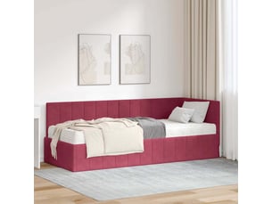 Lit simple 80x200 cm    coloris rouge