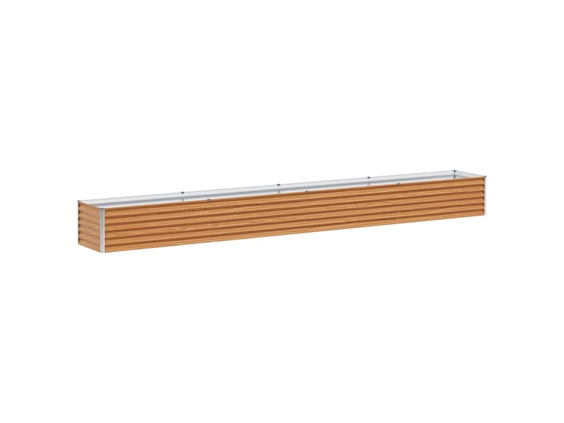 Jardinière - bac à fleurs surélevée marron clair 390 x 50 x 36 cm - Conforama A