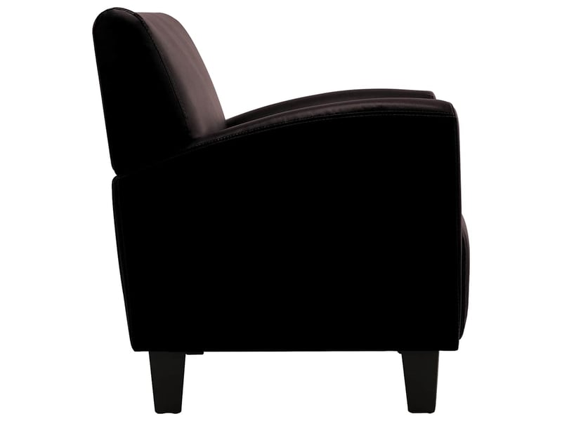  Chaise de bureau, chaise de canapé marron foncé similicuir  - Conforama D
