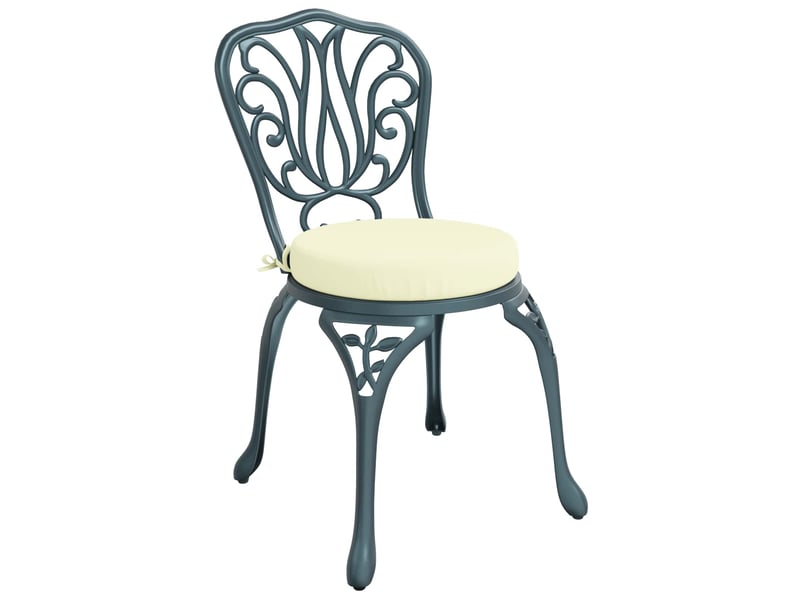 Lot de 4 coussins de siège, coussins d'assise soest 100 % polyester crème cf60400 - Conforama C