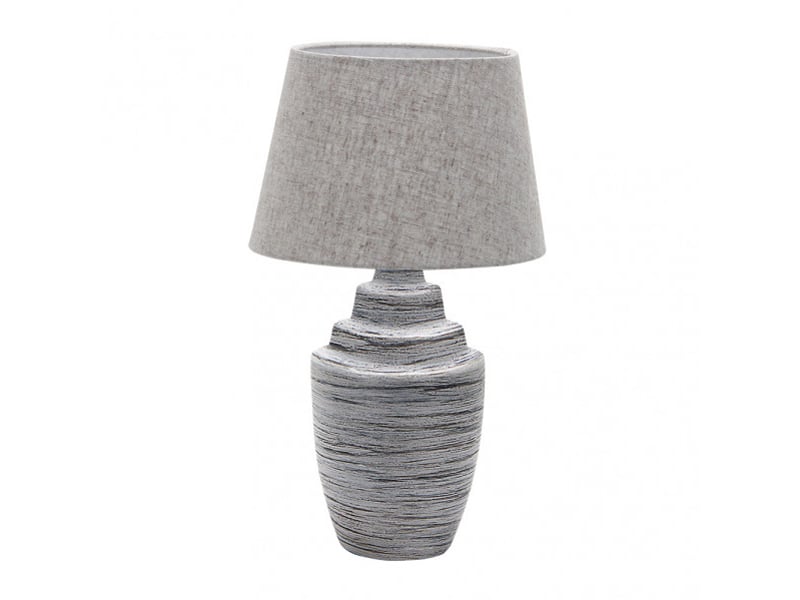  Lampe à poser fabrilamp tui e27 coloris zincgris 41,5 x 24 x 24 cm 160371028 - Conforama A
