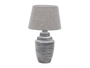 Lampe à poser fabrilamp tui e27 coloris zincgris 41,5 x 24 x 24 cm
