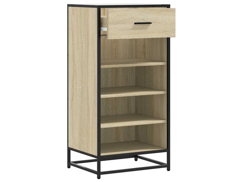  Étagère à chaussures chêne sonoma 48x38x97,5 cm bois ingénierie shl3700  - Conforama E