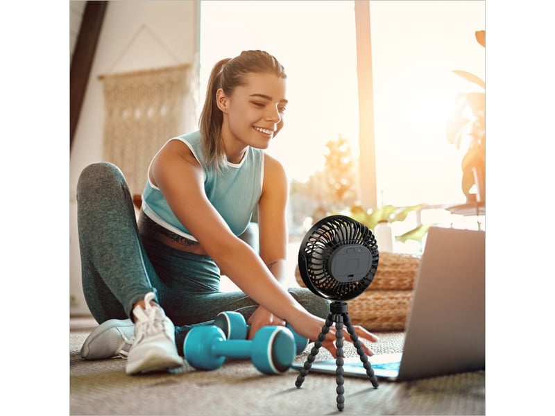  Mini ventilateur portable avec piles, petit ventilateur à clipser 2400mah  - Conforama B