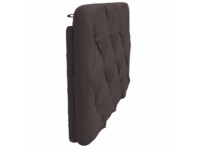 Coussin de tête de lit marron foncé 80 cm tissu cf55959 - Conforama E
