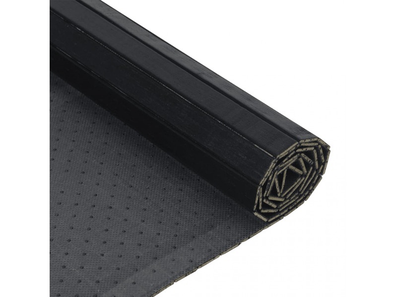  Tapis rectangulaire en bambou noir 70x300 cm - comfortxl 376750 - Conforama E