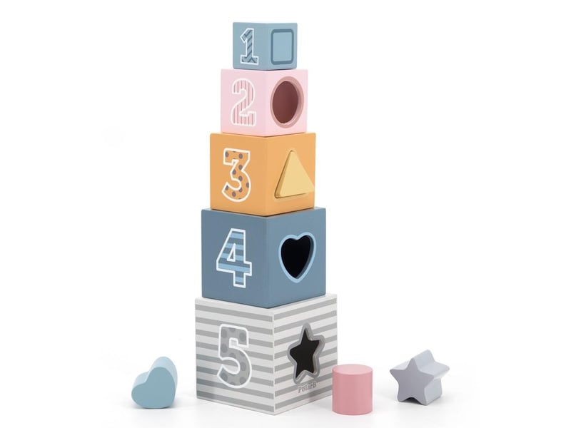  Pyramide d'éveil viga 44016 polarb - gobelets à empiler et trieur 6971608440168 - Conforama A