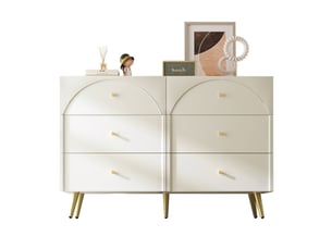 Buffet 6 tiroir(s) OKMYHOME - 120 cm coloris blanc
