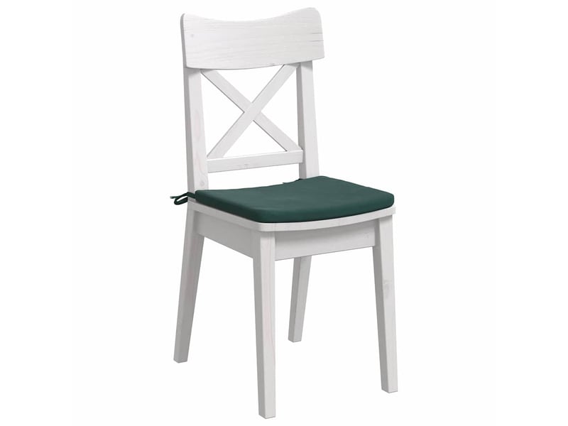  Lot de 4 coussins de siège, coussins décoratifs velours vert foncé 40 x 40 x 3 cm cf60044  - Conforama C