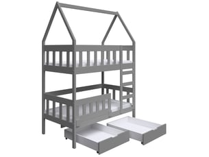 Lit 2 places 75x180 cm SELSEY  Vistena coloris gris