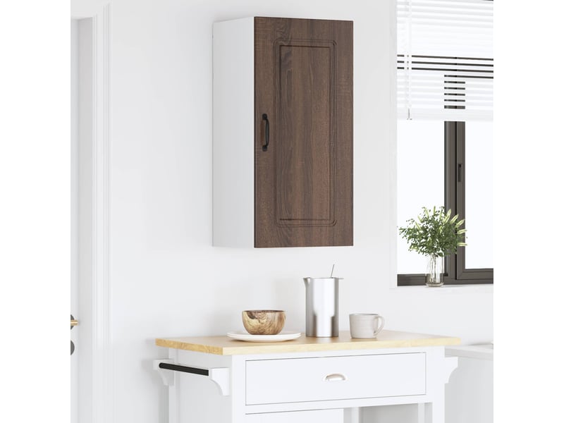  Meuble mural de cuisine | armoire de cuisine chêne brun 40x31x80cm shl8583  - Conforama D
