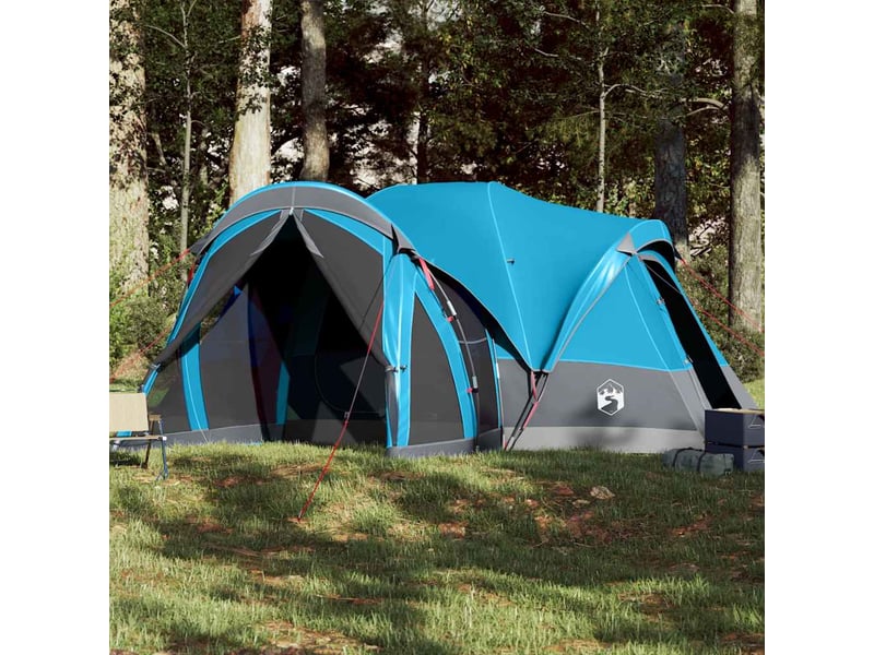 Tente de camping, tente familiale tipi 8 personnes bleu imperméable shl28852 - Conforama B
