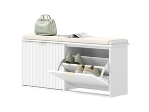 Console 2 tiroir(s)  coloris blanc <strong></strong> <strong></strong>