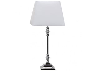 Lampe à poser fabrilamp shubunkin e27 coloris chromé 54,5 x 25 x 25 cm