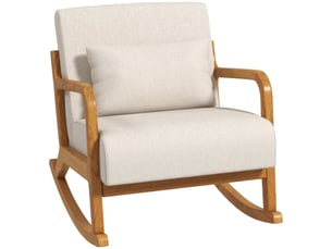 Fauteuil fixe <strong></strong> Coton / Lin beige