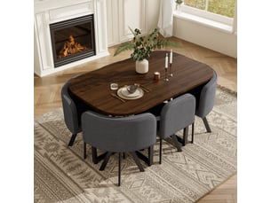 Ensemble table rectangulaire  6 chaise(s)  <strong></strong> <strong>DJ-N634D0027G-XL</strong> 