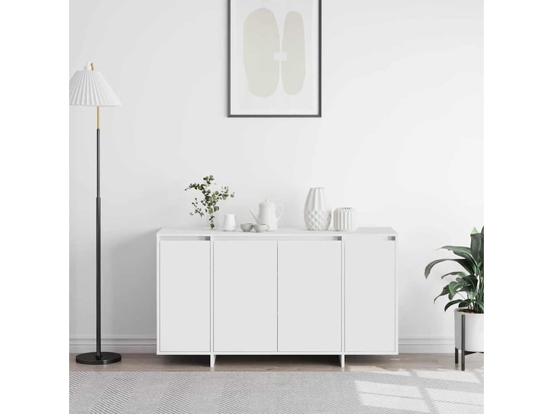 Buffet - bahut - meuble de rangement blanc 135 x 41 x 75 cm bois d'ingénierie  - Conforama D