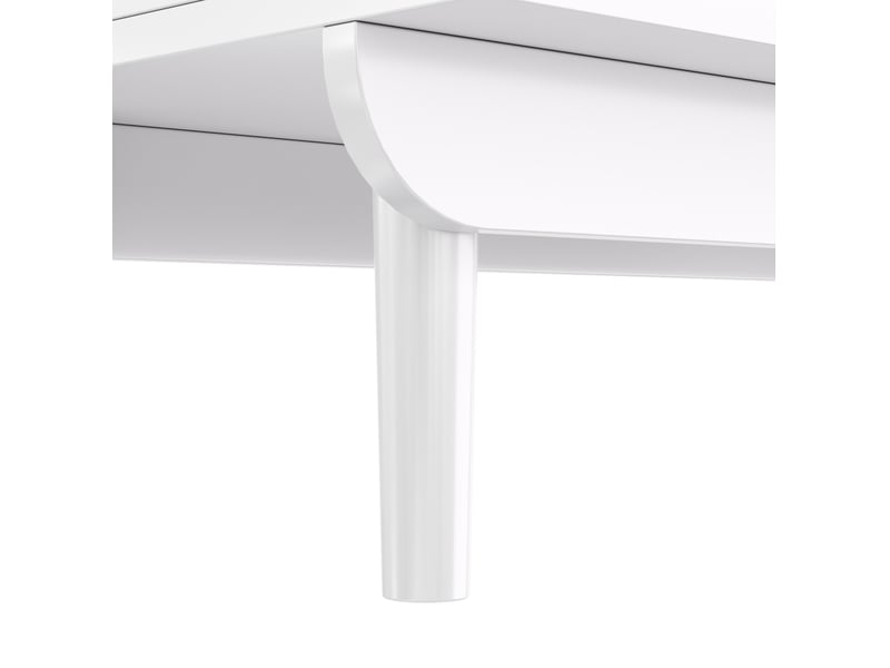  Buffet de cuisine avec 4 portes coulissantes et 2 tiroirs, 117x30x170 cm, blanc  - Conforama E