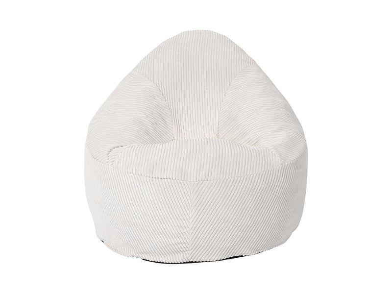  Chauffeuse poire en mousse et tissu velours côtelé écru - amory AMORY - Conforama C