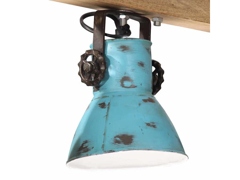  Plafonnier, lampe plafond 25 w bleu délavé 90x24x111 cm e27  - Conforama D