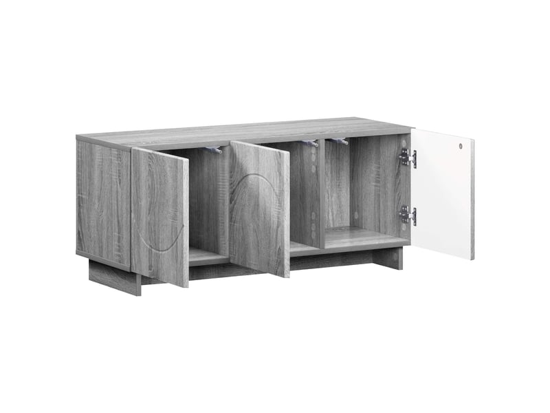  Meuble tv moderne, banc tv 90x34,5x40 cm sonoma gris bois d'ingénierie shl54648  - Conforama C