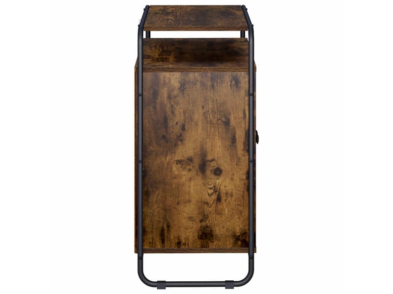  Buffet salon, buffet de rangement chêne fumé 68x35x75 cm bois d'ingénierie shl64337  - Conforama E