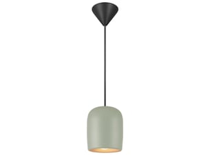 Suspension simplicité nordique, notti 10 en métal vert, ip20, nordlux