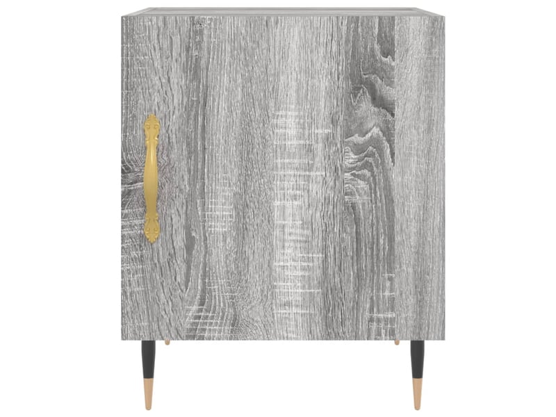  Tables de chevet 2 pièces sonoma gris 40x40x50cm bois d'ingénierie  - Conforama E