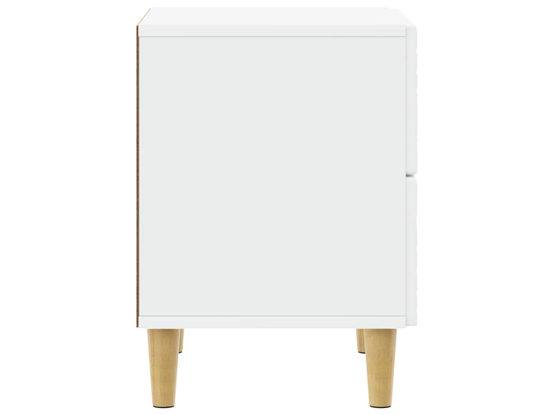  Table de chevet - cabinet de chevet - table de nuit blanc 43 x 34,5 x 48 cm bois d'ingénierie  - Conforama D