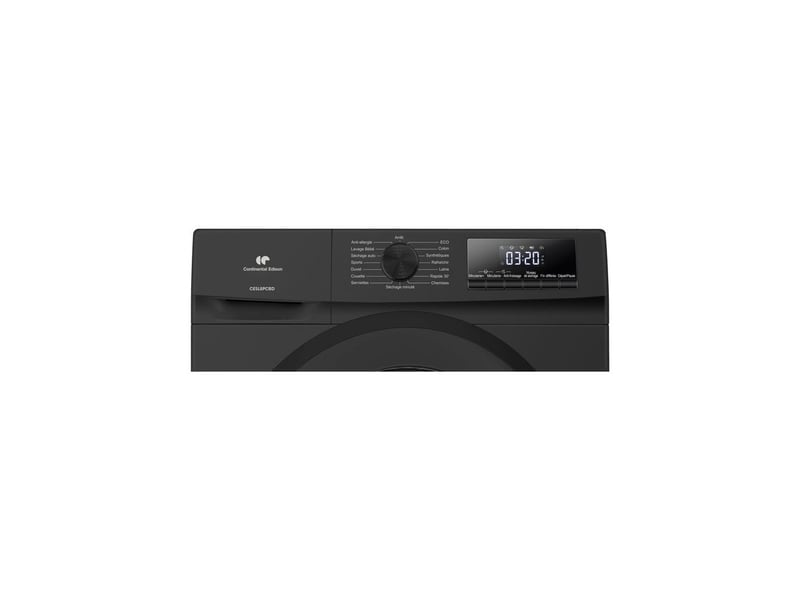  Seche linge pompe a chaleur 8 kg 60 cm classe d noir CESL8PCBD - Conforama C
